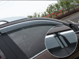 Рамка дверных окон + дефлекторы Geely X7 хром
